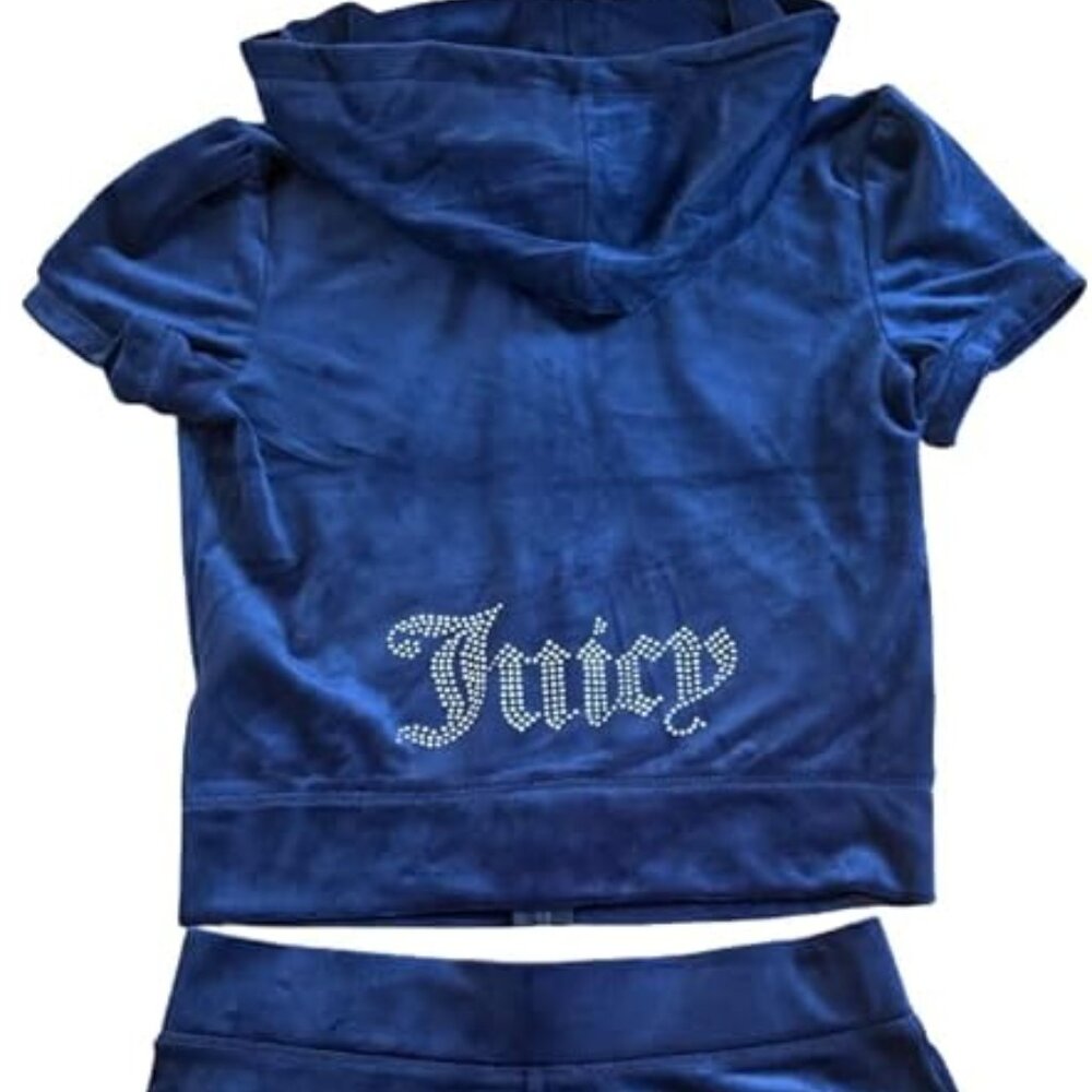 Juicy Couture Tracksuit Short Sleeve Hoodie and Shorts Set
